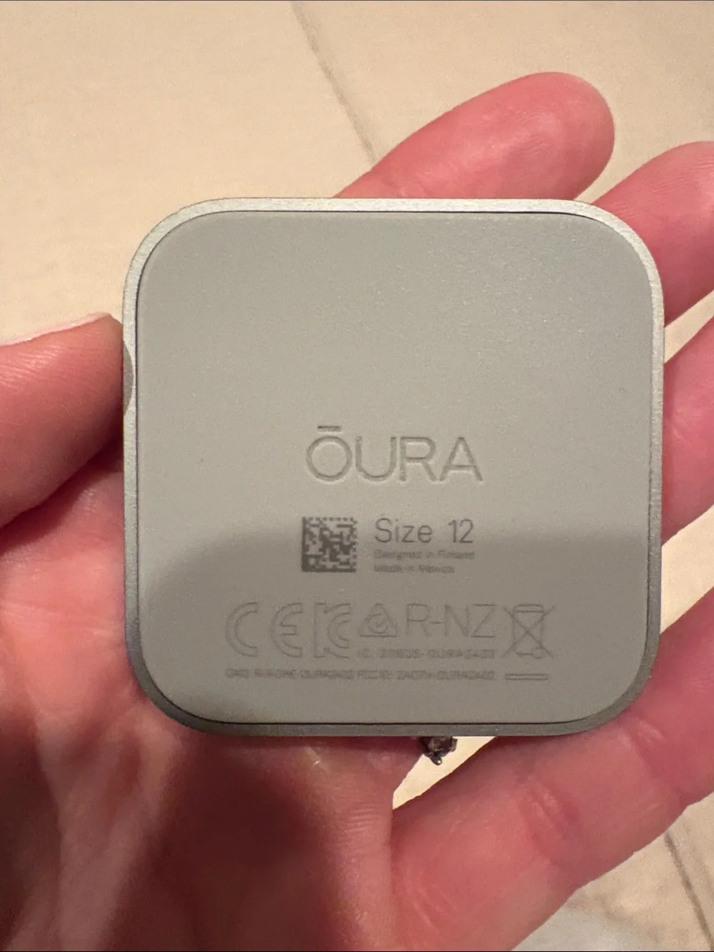 Oura 4 black ring size 12